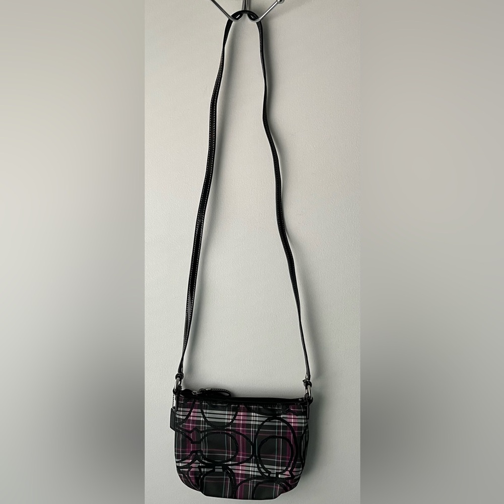 Coach Poppy Tartan Plaid Small Crossbody